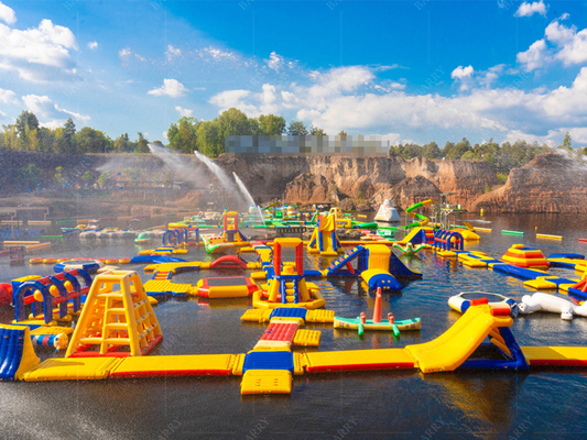 Persoonlijk op maat gemaakte PVC zwevende aquapark bestemd voor zwembad