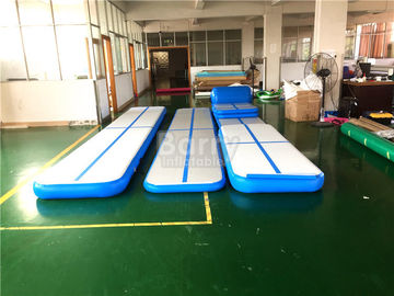 Aangepaste Blauwe Opblaasbare de Gymnastiekmat 3M 5M 6M 8M 10m 12M van het Luchtspoor