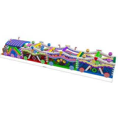 Outdoor Sport Games Grote Bounce House Kasteel Hindernisbaan Voor Volwassenen