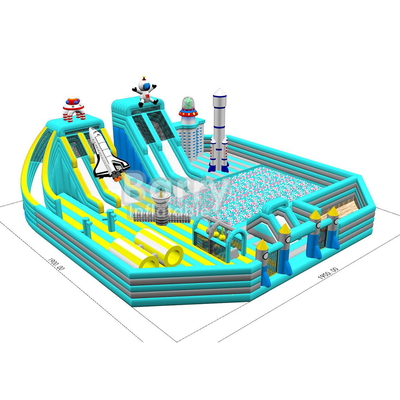 Outdoor Custom Commercial Space Kinderen pretpark opblaasbare speeltuin