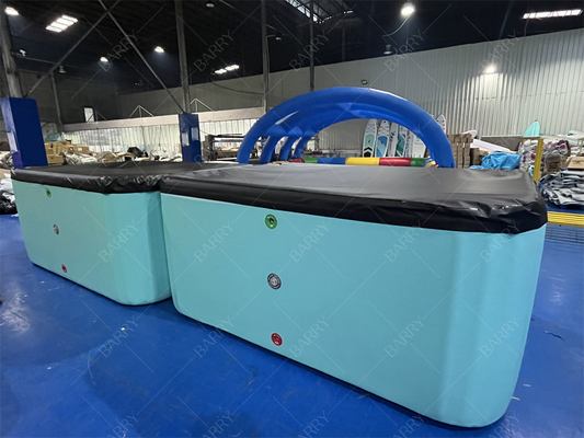 Commercieel op maat gemaakt Pvc Dwf Kids Pool Met Deksel Opblaasbaar Pool Drop Stitch Stof Zwemwaterbad