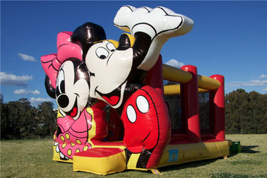 Het prachtige Mickey muis het Springen Huis van de Kasteel Opblaasbare Sprong voor Commercieel Vermaak