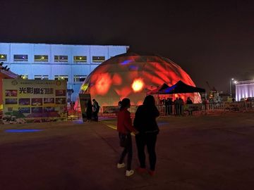 Strakke Opblaasbare de Gebeurtenistent van de tentoonstellingslucht voor Cabine, Opblaasbare LEIDENE Tent