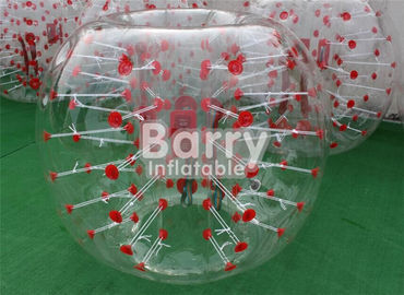 Openlucht Opblaasbaar Speelgoed 100% TPU/pvc 1.5m Rode het Voetbalbal van de Punt Opblaasbare Bel