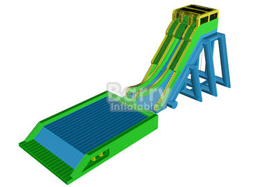 Openlucht Reuze Opblaasbare Waterdia voor Gebeurtenis, Lange het Waterdia van de Dalingsschop met Platform