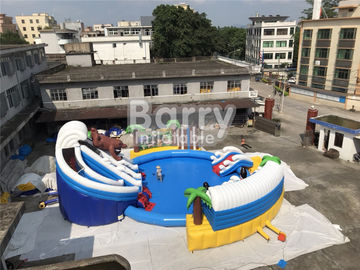 Opblaasbaar het Waterpark van douanepvc Aquapark met Pool en Dia voor Kinderen