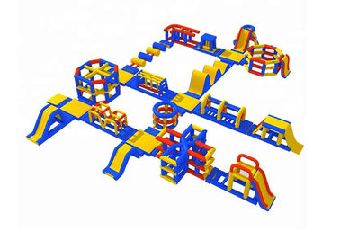 0.9mm Plato van het het Geteerde zeildoek Reuze Opblaasbare Water van pvc het Parkspelen, Wibit-Sportpark 35 Delen