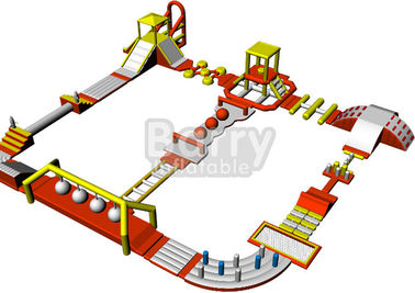 0.9mm pvc Aqua stelt het Opblaasbare Park van het de Cursus Drijvende Water van de Waterhindernis in werking