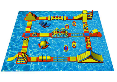 Van het het Spel Opblaasbaar Water van de watersport van de het Parkuitdaging van het de Plonseiland het Waterpark