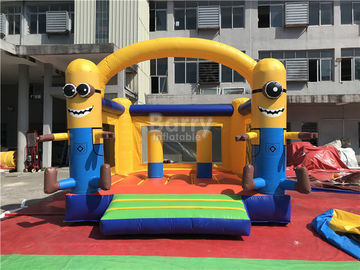 Commercieel Opblaasbaar Minions-Spronghuis voor Ontruiming, Opblaasbare Uitsmijtertrampoline