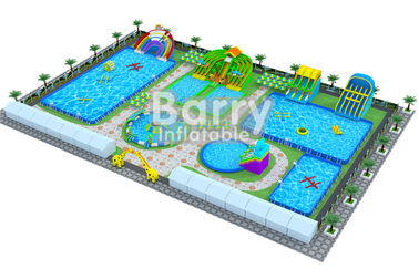 Buiten de Aangepaste Spelen van het het Waterpark van de Familiepret Opblaasbare op Land