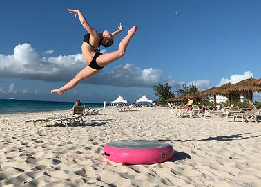 De Inflatable Tumbling Cirkel van Barry Air Spot om de Mat van het Luchtspoor voor Gymnastiek
