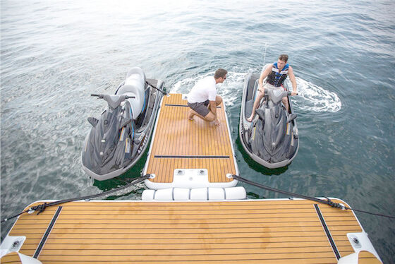 Poolvlotters en Vlotten Opblaasbaar Mesh Floating Docks