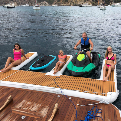 Het duurzame Jacht van Jet Ski Floating Dock Pontoon For van het Waterspeelgoed Opblaasbare