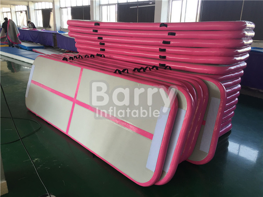 Tuimelt de het Spoor Opblaasbare Lucht van geschiktheidsaqua yoga pink mat air 3X1x0.1m Grootte