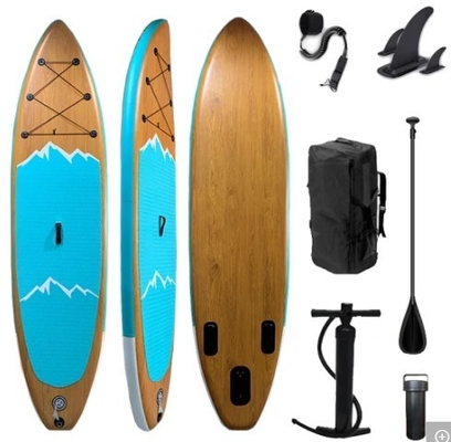 Populaire Houten Sup van de Stijl Zachte Hoogste Surfplank Opblaasbare Peddelraad 315*83*15cm