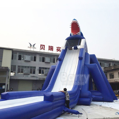 De commerciële Opblaasbare het Waterdia's van pvc voor Parkhaai snakken 35*10*10m