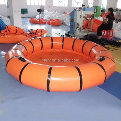 EN71 0.6mm van de het Waterpool van pvc Draagbaar Oranje de Jonge geitjes Opblaasbaar Zwembad