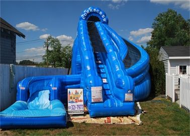 De reuze Opblaasbare Dia van het Kurketrekkerwater/Dubbele Opblaasbare Misstap en Dia met Pool