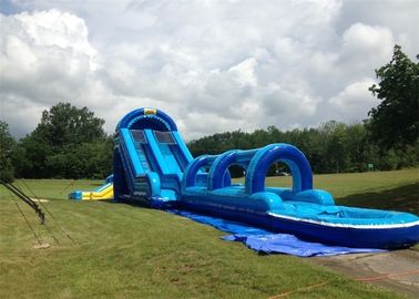 Opwindende 0.55mm het Geteerde zeildoek Opblaasbare Dubbele Misstap en Dia van pvc met Pool