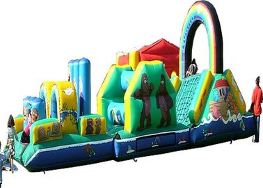 ODM Cursus van de Beeldverhaal de Opblaasbare Hindernis, Verticale Spoedhinderniscursus Inflatables