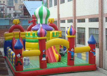 0.55mm van het Geteerde zeildoek Opblaasbaar Bouncy van pvc het Kasteelhuis, Opblaasbaar Pretpark