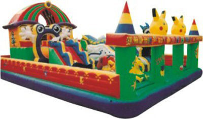 1000D Slag van het het Spelcentrum van pvc de Opblaasbare - omhoog Speelplaatsdia