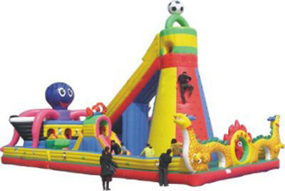 NFPA701 de binnen Opblaasbare Steek van Pretpark Dubbele Tripple