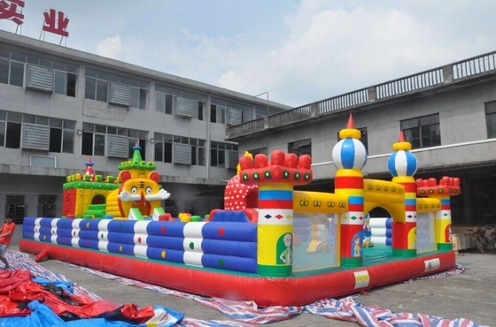 0.55mm Opblaasbaar het Springen van pvc Huis 30x10m het Kasteel van Bouncy van het Beeldverhaalthema