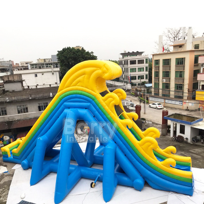 Het vinyl Met een laag bedekte Nylon Opblaasbare Water glijdt Brandweerstand voor Volwassenen