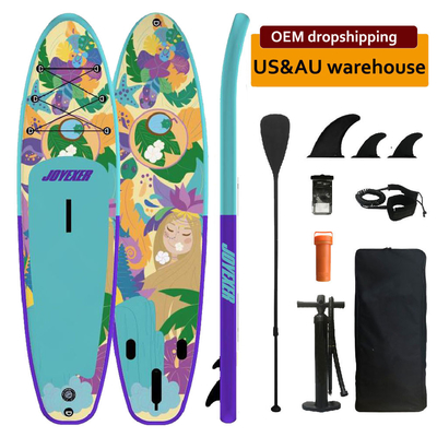 De dubbele Laag Opblaasbare SUP Raad Aangepaste Surfplank van de Peddelraad