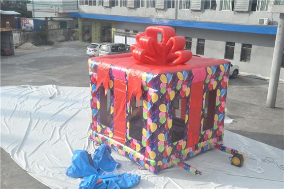 0.55mm van de Kerstmis de Opblaasbare Lucht van pvc van het de Uitsmijterhuis Opblaasbare Trampoline