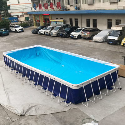 Van het het Kind Draagbaar Water van het binnenplaatsgeteerde zeildoek van het de Poolpark het Roestvrije staalkader