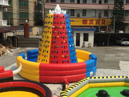 Openlucht Opblaasbare de Bergbeklimmingsmuur die van pvc Bouncy-Kasteel springen
