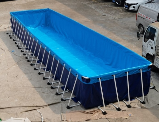 SCT-het Draagbare Zwembad van pvc boven Kader 12*3*1.32m van het Grondmetaal